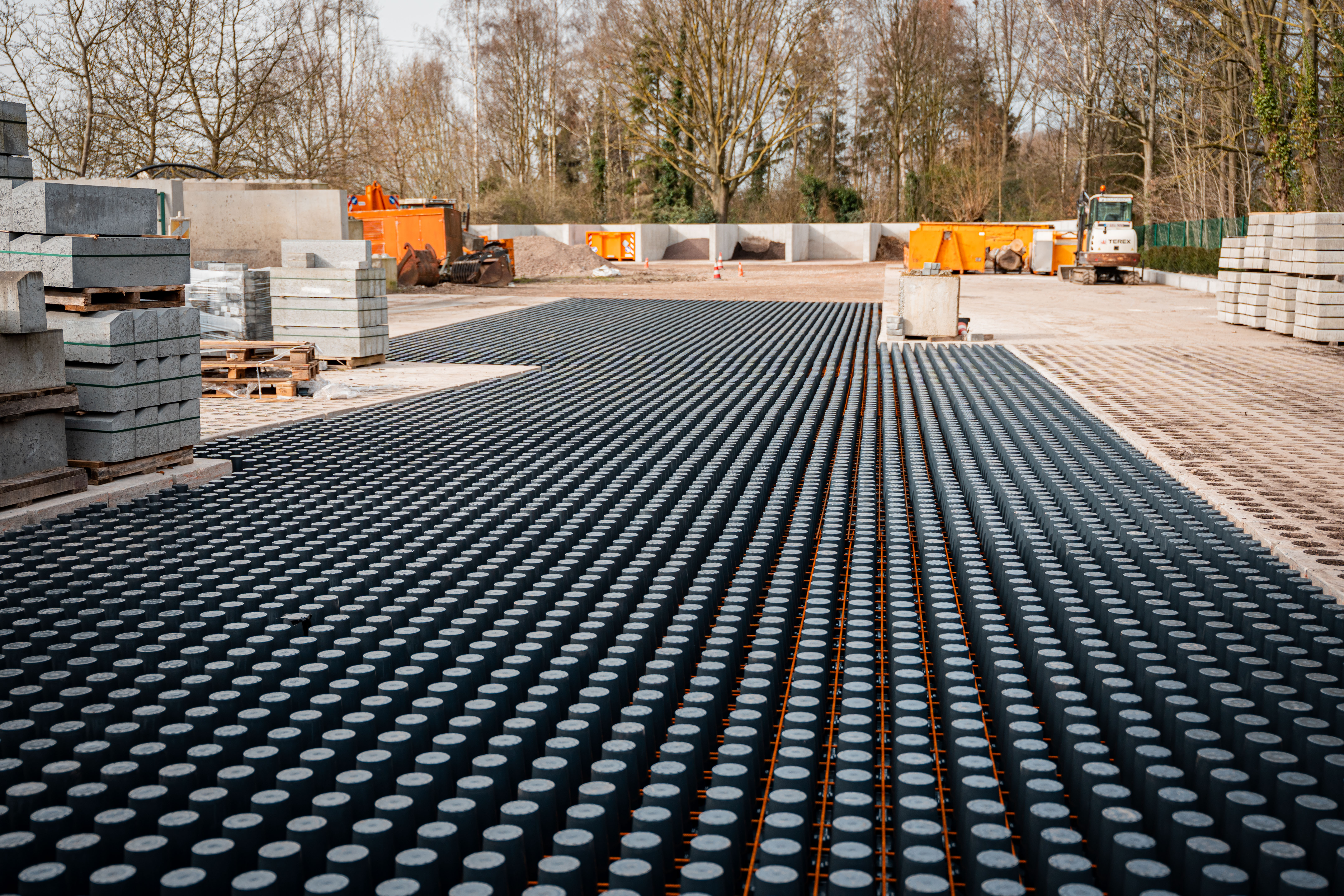 Waterdoorlatende beton